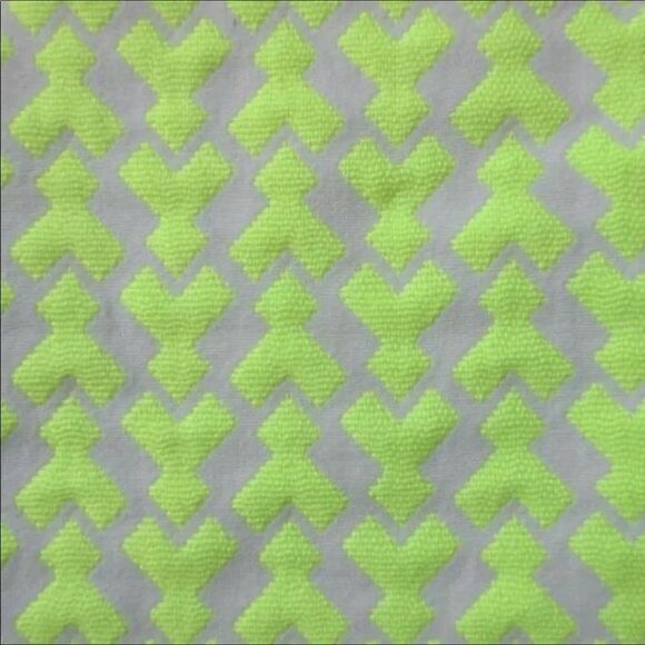 🔥J Crew Neon Yellow Blue Dress Sz 2 New with tag - Picture 8 of 16